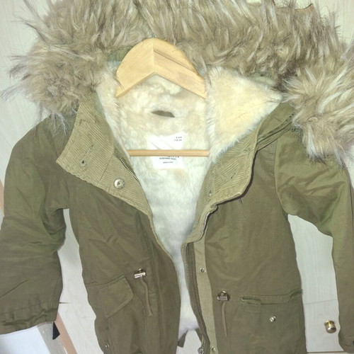 Zara girls' jacket, size 116 cm, green