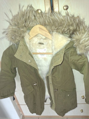Zara girls' jacket, size 116 cm, green