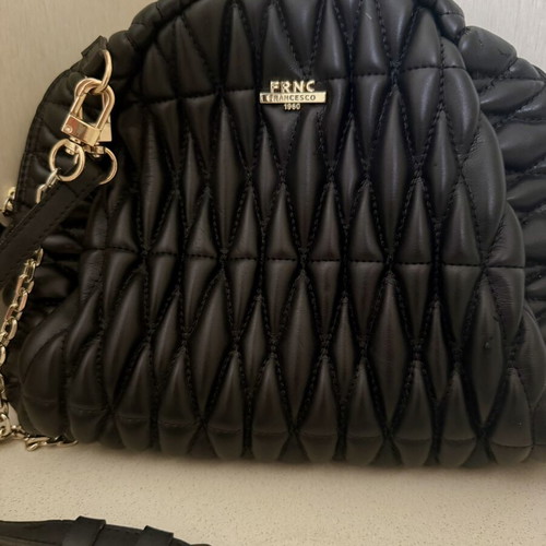FRNC Francesco black quilted shoulder bag like new