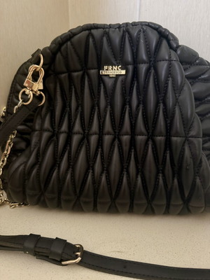FRNC Francesco black quilted shoulder bag like new