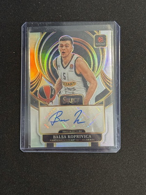 Balsa Koprivica Panini Select EuroLeague 2025-26 Silver Auto card like new
