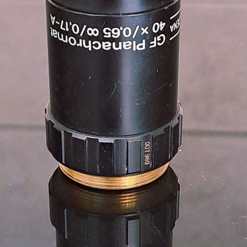 Carl Zeiss Jena GF Planachromat 40x/0.65 microscope objective lens