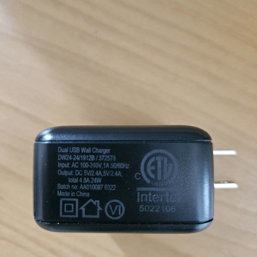 Adapter for American socket unused