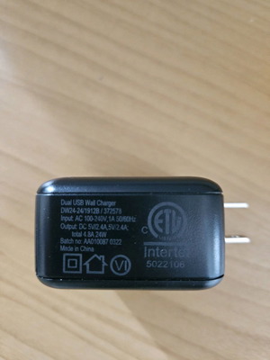 Adapter for American socket unused