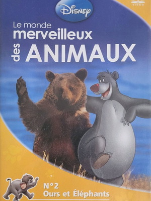 Disney Le Monde Merveilleux Des Animaux N°2 Ours & Éléphant DVD used