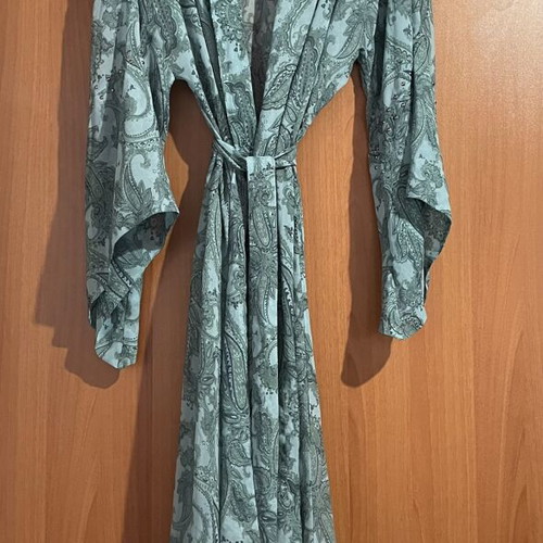 Vassia Kostara kaftan dress like new, long with impressive sleeve