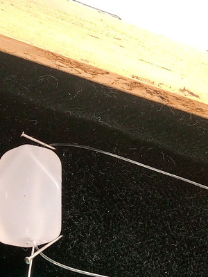 Rose quartz pendant on transparent cord with many facets made to order