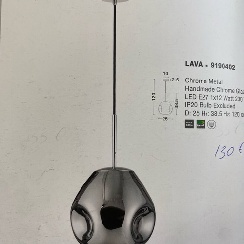 Lava Magic pendant lights set of 3, new, Nova Luce 9190402