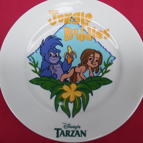 Porcelain children's plates Disney & Burroughs Tarzan, like new, set of three