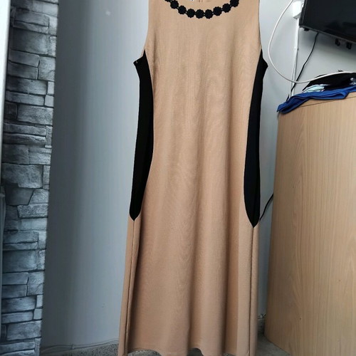 Derpouli beige dress like new, size L