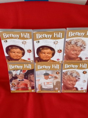 Benny Hill 1-2-3-4-5-6 ταινίες μεταχειρισμένες, DVD με υπότιτλους