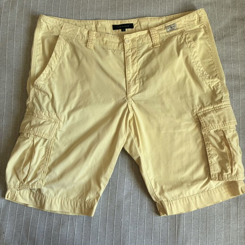 Tommy Hilfiger Butter Yellow Cargo Shorts XL relaxed fit like new