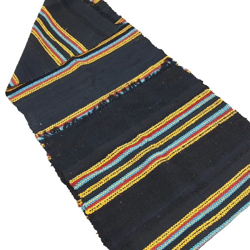 Vintage Handwoven Rug Multicolor 280x90 cm Like New