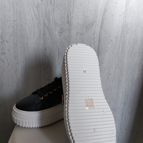 Women's high-top sneakers, black, size 39