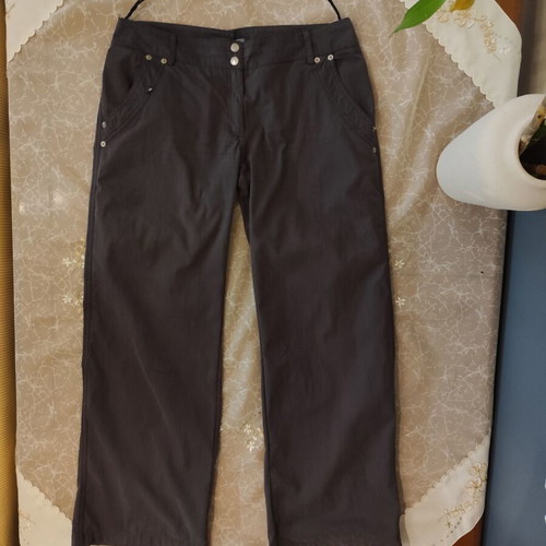 Low-rise pants gray used, size L