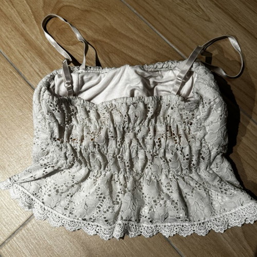 White tops pack of 2, one Shein, used, size S