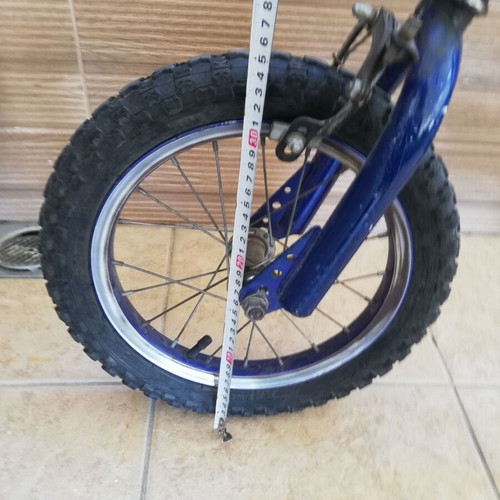Universal Sporty Kids Bicycle used, 14-inch wheels, blue