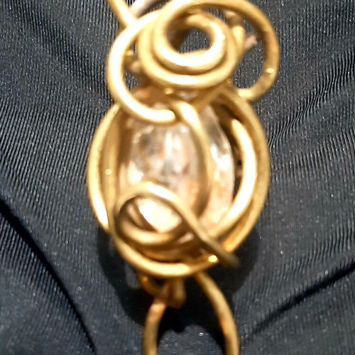 Antigone ring UniqueJewerly copper with citrine handmade