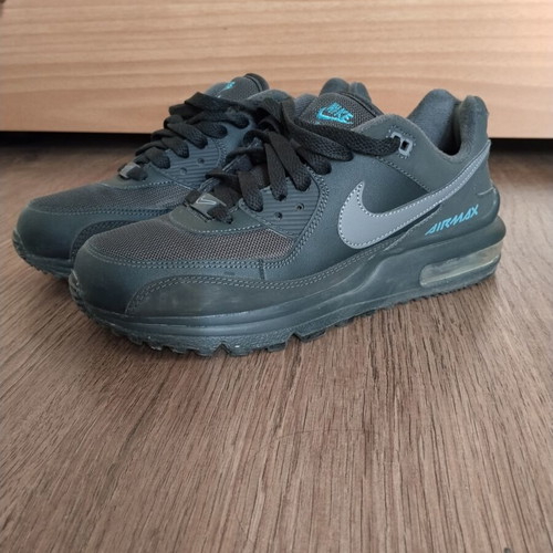 Nike athletic shoes, dark grey, size 37.5