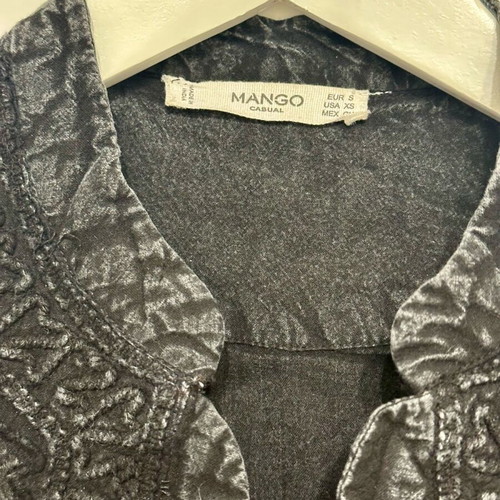 Mango denim jacket like new with mirrors
