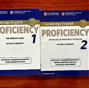 Cambridge proficiency books 1&2