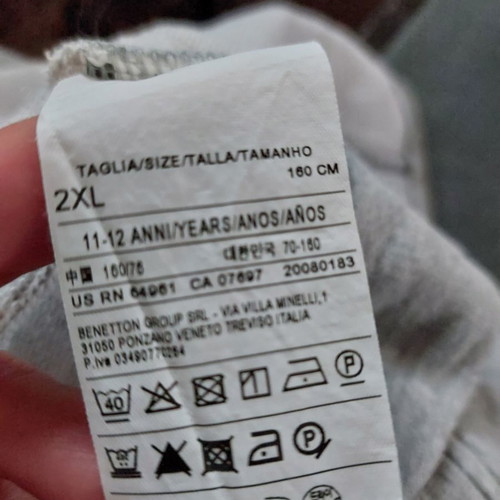 Benetton grey jacket for girls 11-12 years used