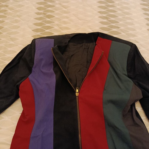 Long multicolor women's cardigan like new, size L