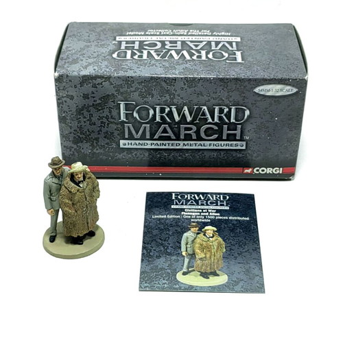 Corgi Forward March Flanagan and Allen metal figure limited edition, like new