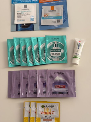 Face cream samples, pack of 19