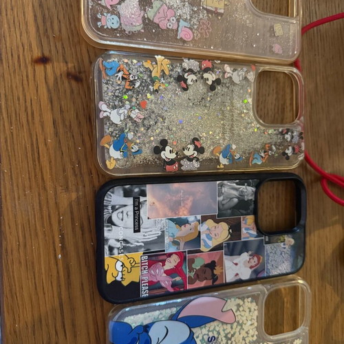 iPhone 14 Pro Max cases like new with glitter