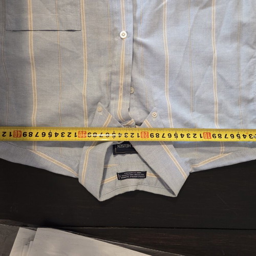 Blue striped shirt size L, like new