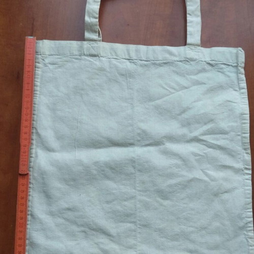 Canvas shoulder bag like new, beige