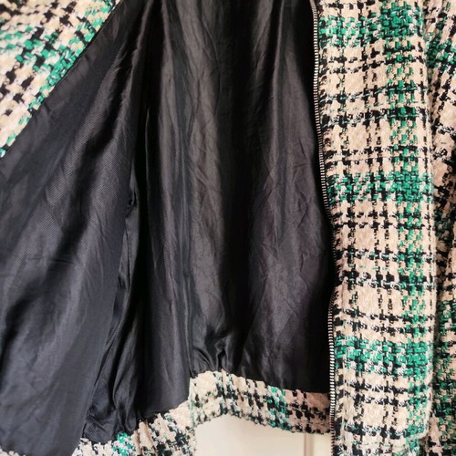 Zara jacket like new, size M, beige and green
