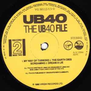 UB40 The UB40 File double album used