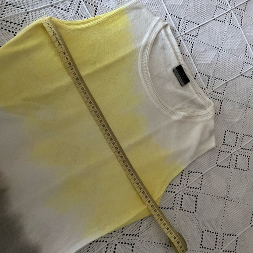 Trussardi knitted top like new, gray and yellow, size M