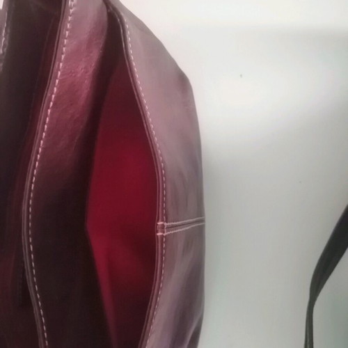 Enzo Angiolini shoulder bag used, brown-burgundy