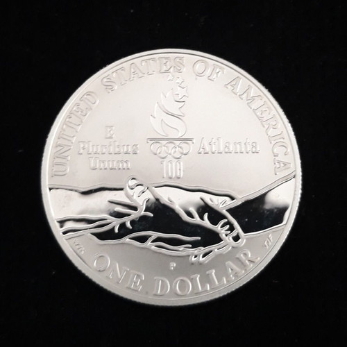 Ασημένιο νόμισμα 1 Dollar 1995 Atlanta Olympics σαν καινούργιο