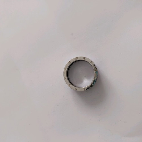 Ring black with silver like new