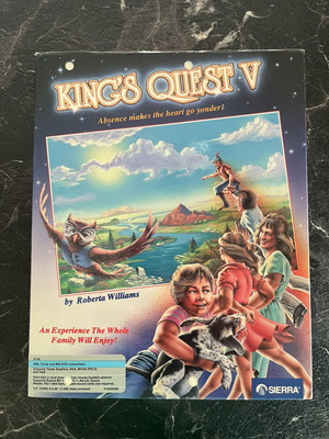 King's Quest V PC game used, Big Box and manual only