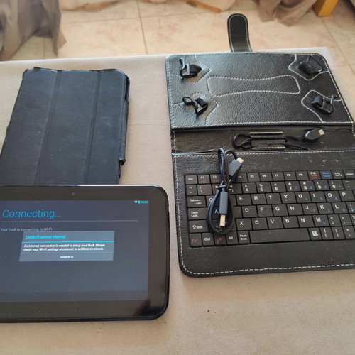 Tesco Hudl Tablet with Case and Keyboard Case used