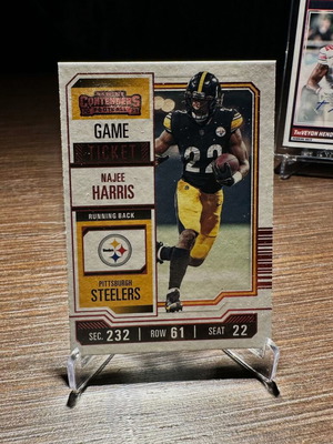 Najee Harris 2023 Panini Contenders Game Ticket Red Foil Card new