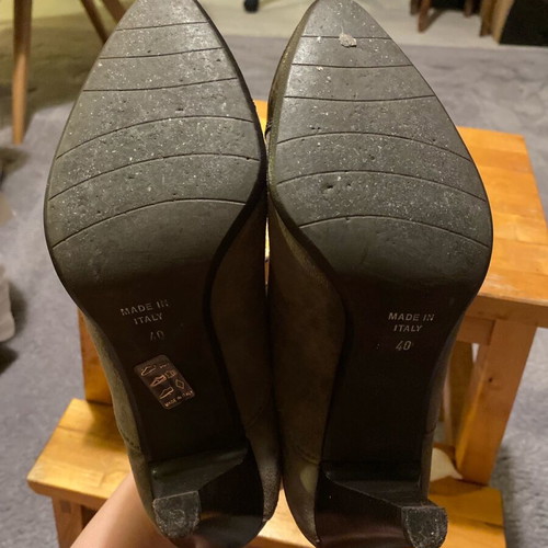 Claudia Mare ankle boots like new, green, size 40