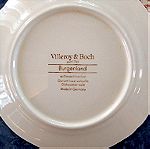  Δύο πορσελάνινα πιάτα. Διάμετρος 16 cm. Villeroy & Boch