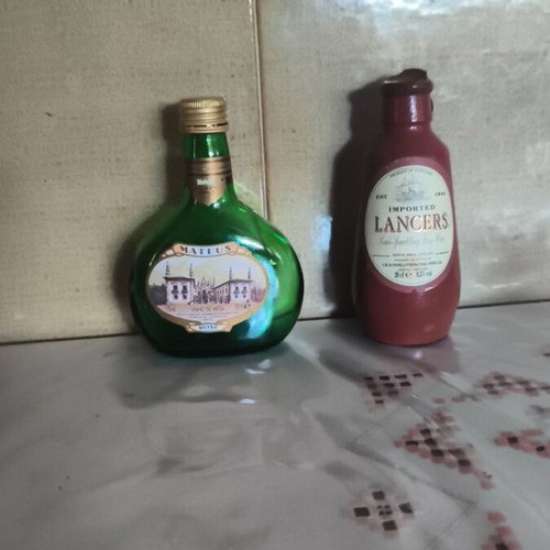 Small collectible empty bottles used