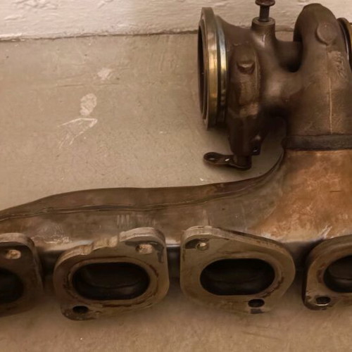 Mercendes parts used, intake manifold, pipes, exhaust spiral, valve