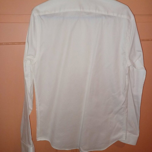 Zara men's white regular fit shirt like new, size M, 2 pieces