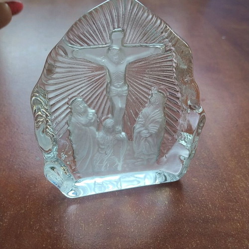 Glass religious icon unused, like new