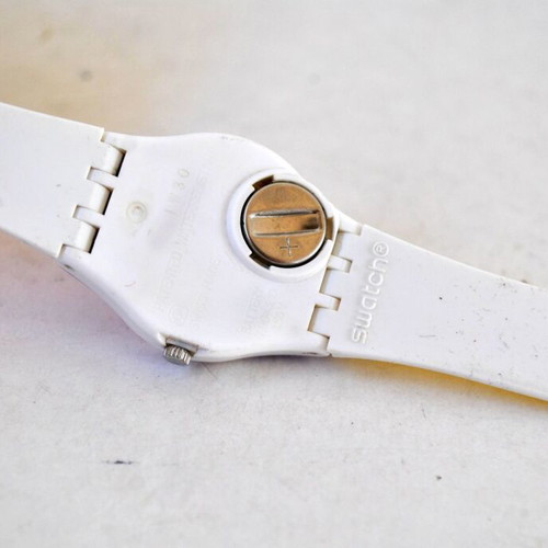Swatch Sun Through (LW165) vintage wristwatch used, colorful design