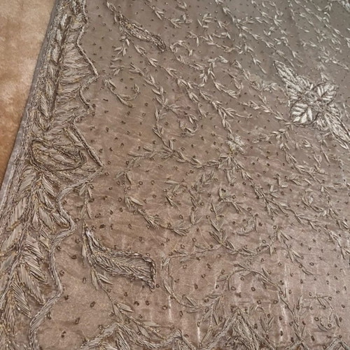 Silk embroidered tablecloth new 100x100