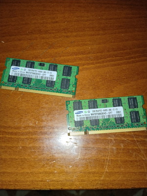 Samsung Laptop RAM 4GB Kit (2x2GB) DDR2 800MHz used